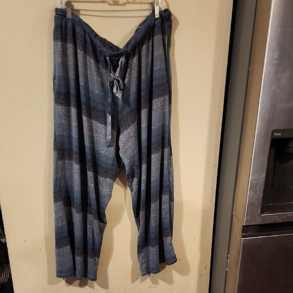 Striped Blue Lounge Pants XXL - Picture 1 of 4